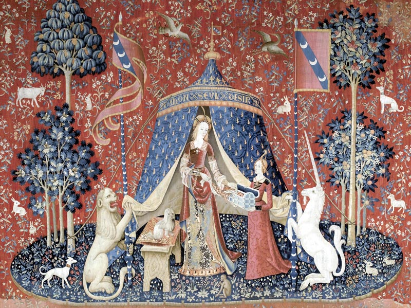 Tenture de La Dame à la licorne 'Mon seul désir'. Vers 1500. Paris. Musée de Cluny Musée National du Moyen Âge. © RMN-Gand Palais Michel Urtado.