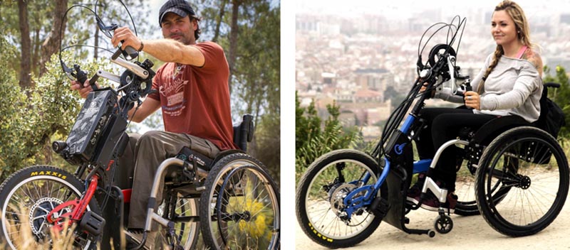 Handbikes adaptables aux fauteuils manuels