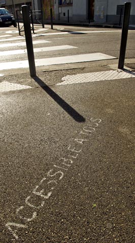 accessibilité à tous dans les rues de Grenoble...