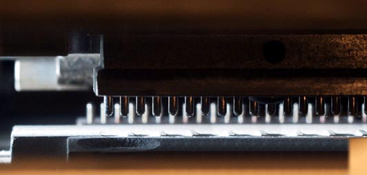 intérieur d'une imprimante braille