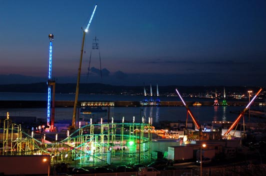 Vue nocturne du port de Marseille. © Alliage - François Nagot.