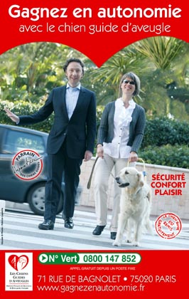 Les chiens-guides font campagne