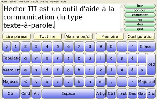 L’aide à la communication Hector III