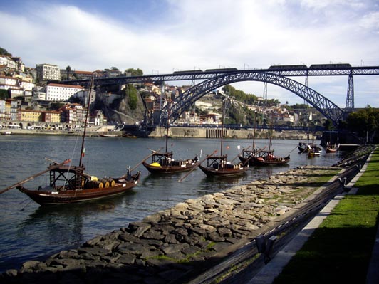 Porto, le pont Louis 1er depuis Vila Nova de Gaia.