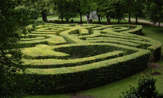 labyrinthe du parc du château du Rivau