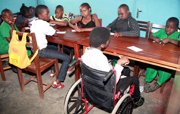 classe inclusive au Cameroun. Photographie : Adolphe Nguesse