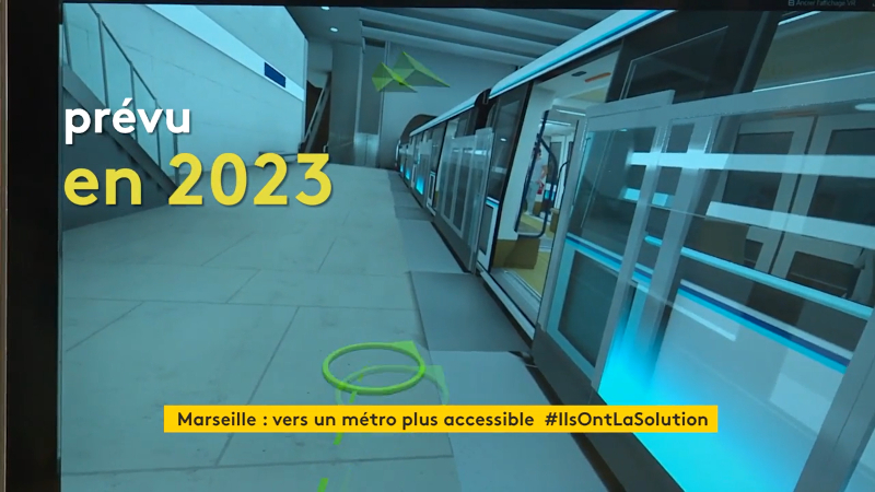 Accès virtuel du futur métro de Marseille