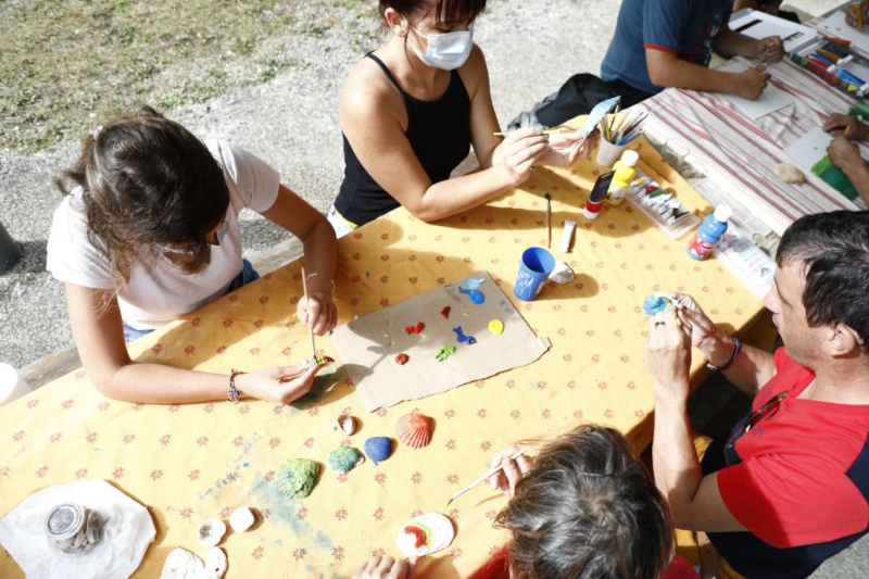 Activité peinture de coquillages