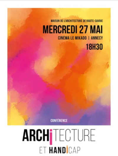 Affiche de la conférence Architecture et handicap