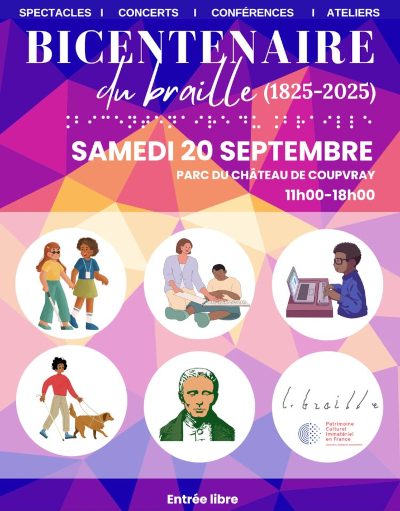 Affiche du Bicentenaire du Braille