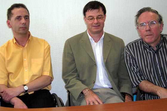 Bruno Banas, Jean Olivier Serra et Philippe Amiranoff