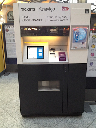 Automate de billets de train sans accessibilité
