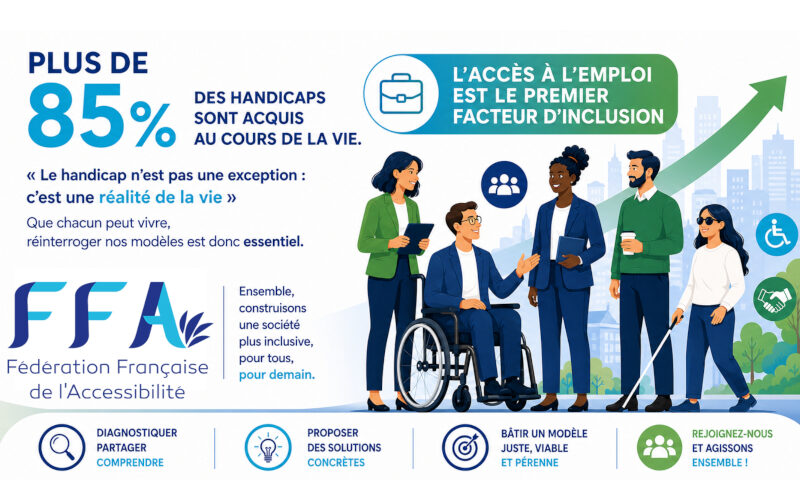 Plus de 85% des handicaps sont acquis au cours de la vie