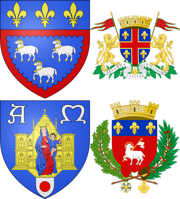 Blasons des villes candidates petits