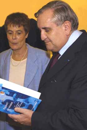 Marie-Thérèse Boisseau et Jean-Pierre Raffarin