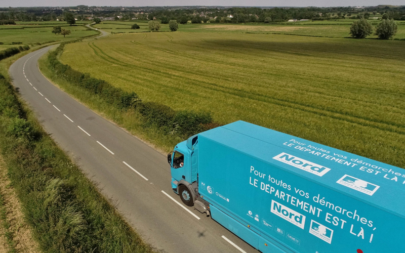 Camion la Maison bleue © Département du Nord