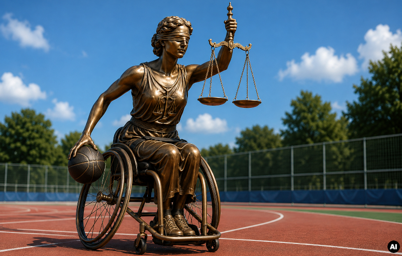 La Justice joue au handibasket
