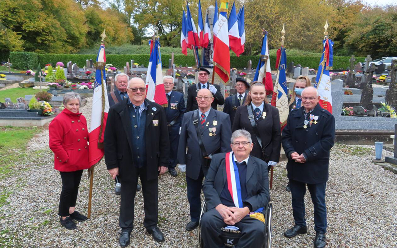Cérémonie de commémoration de l’armistice du 11 novembre avec remise de décorations en 2021