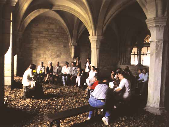 Conteuse à l'abbaye de Noirlac.