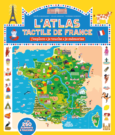 Couverture de l'Atlas tactile de la France