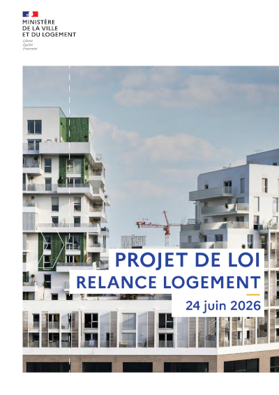 Couverture du dossier de presse Relance logement
