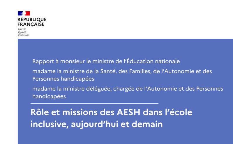 Devenir des AESH : le rapport caché