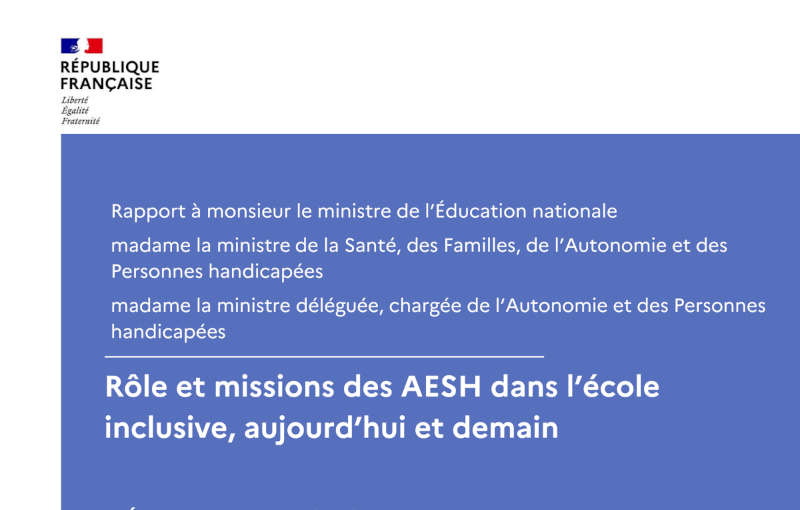 Couverture du rapport AESH