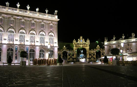 Nancy, la Place Stanislas de nuit