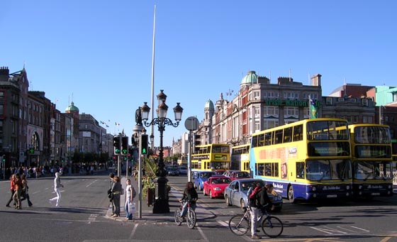 Avenue O'Connell, dans le centre-ville de Dublin