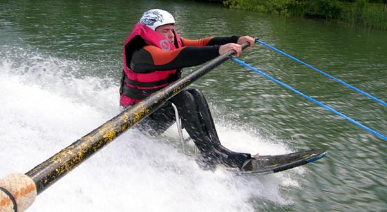 ski nautique à la barre