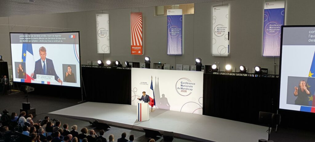 Emmanuel Macron clôture la Conférence Nationale du Handicap