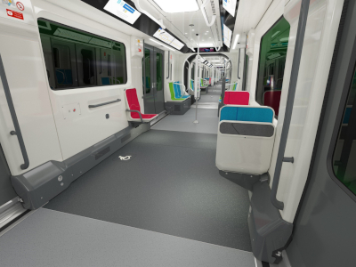 Emplacement fauteuil roulant dans les prochaines rames de métro parisien à l'horizon 2027