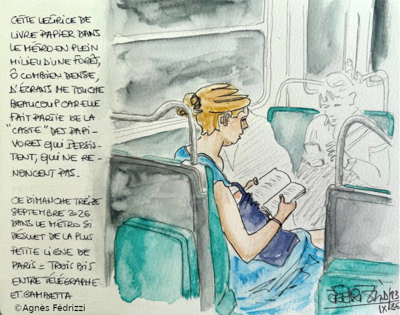 En allant au cours de dessin ©Agnès Fédrizzi