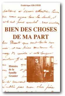 couverture du livre 'Bien des choses de ma part' de Frédérique Granier