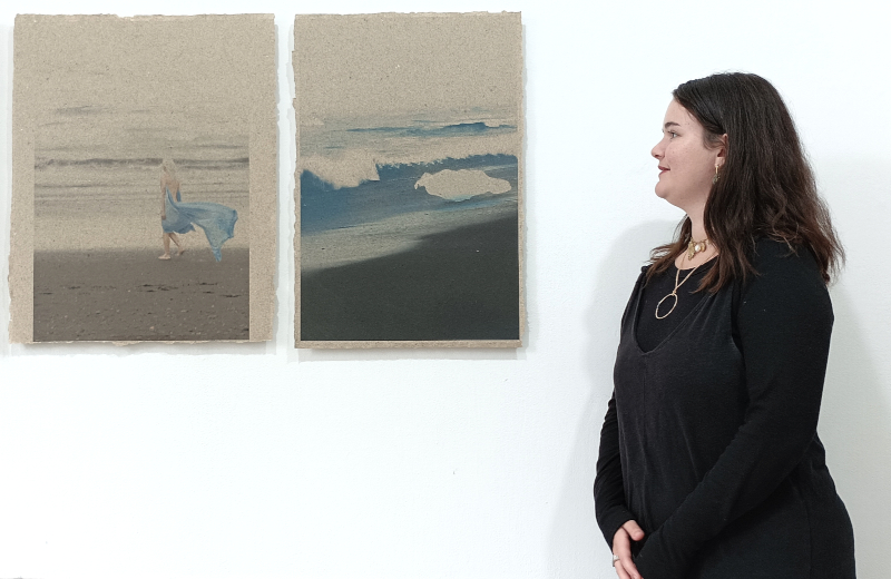 Flore Prébay et le glaçon qui fond