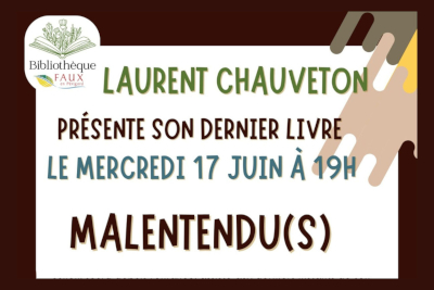 Flyer de la Rencontre avec Laurent Chauveton