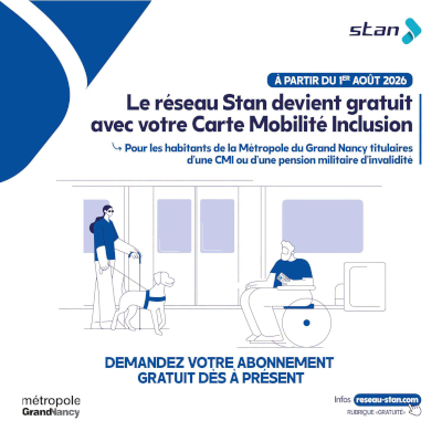 Flyer de la gratuité du réseau STAN
