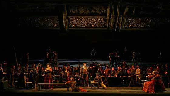 La Forza Del Destino, Verdi, Royal Opera House 2004. Photo Clive Barda.