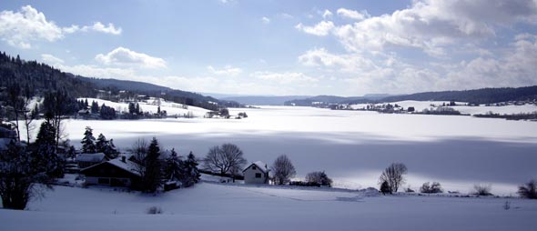 champs de neige dans le Doubs