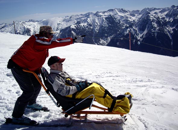 Fauteuil-ski à Bonascre