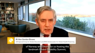 Intervention de Gordon Brown, ex-Premier ministre du Royaume-Uni
