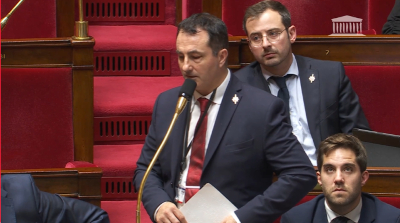 José Beaurain en séance à l'Assemblée Nationale