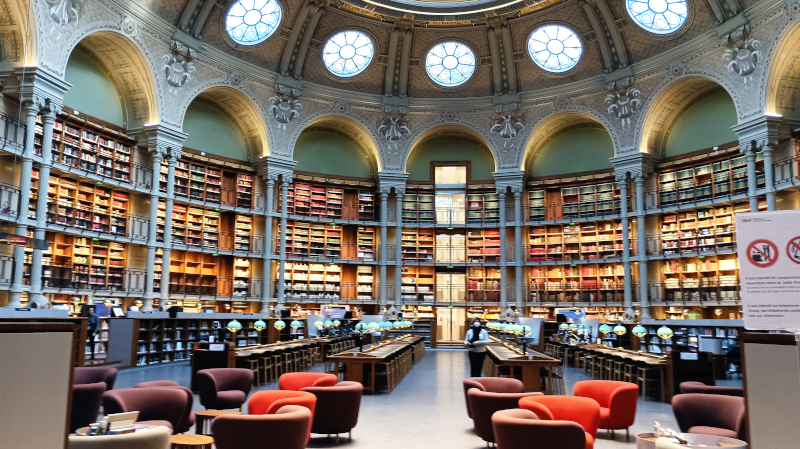 Maquette de la salle de lecture de la Bibliothèque nationale de France