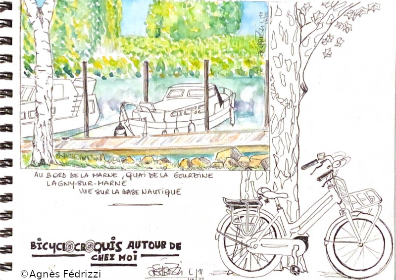 Le charme du bicyclocroquis ©Agnès Fédrizzi