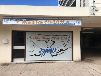 Le siège de l'HandiFan Club de l'OM