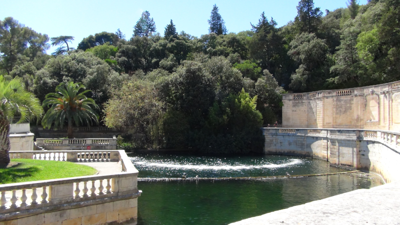 Les jardins de la fontaine, à Nîmes