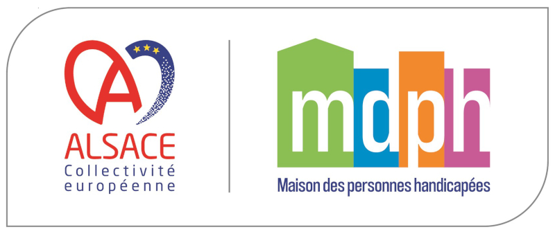 Logos de la CEA et de la MDPH