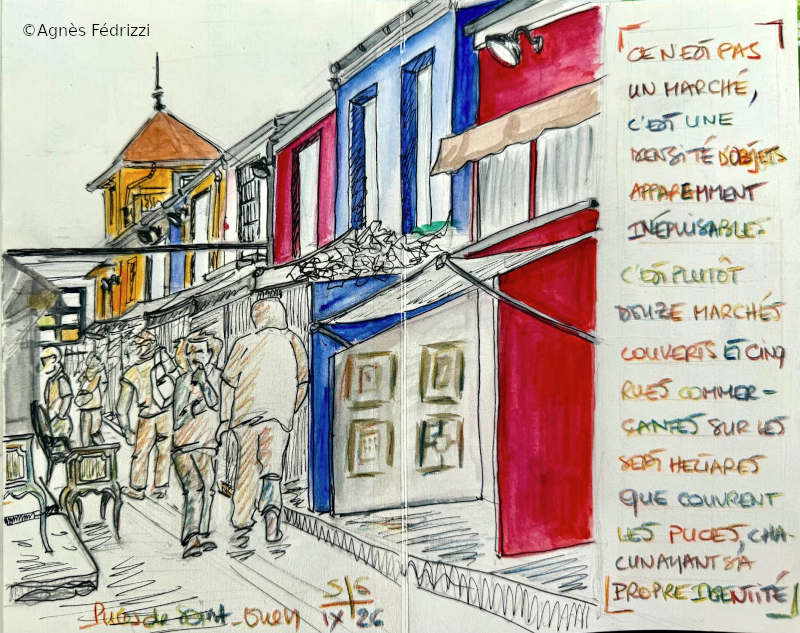 L'une des rues des Puces ©Agnès Fédrizzi