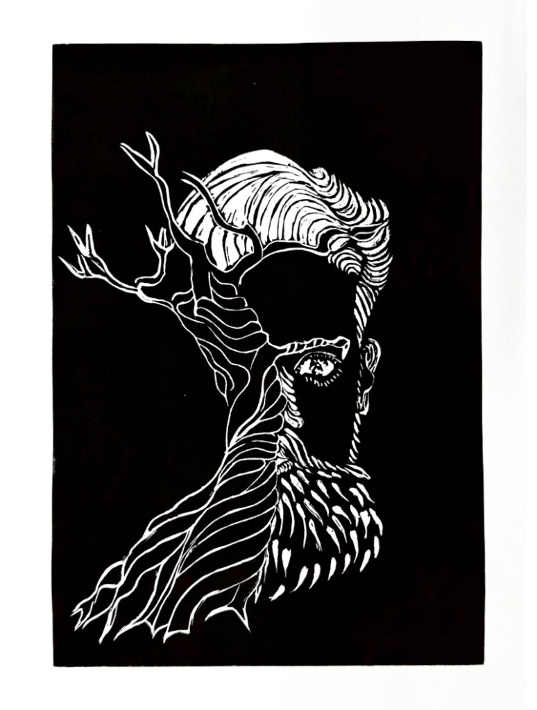 Ma toute première linogravure ©Agnès Fédrizzi