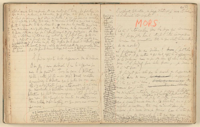 Marcel Proust, À la recherche du temps perdu, manuscrit autographe